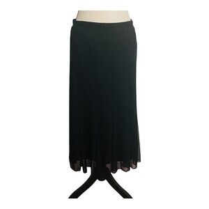 Onyx Nite Black Midi Skirt